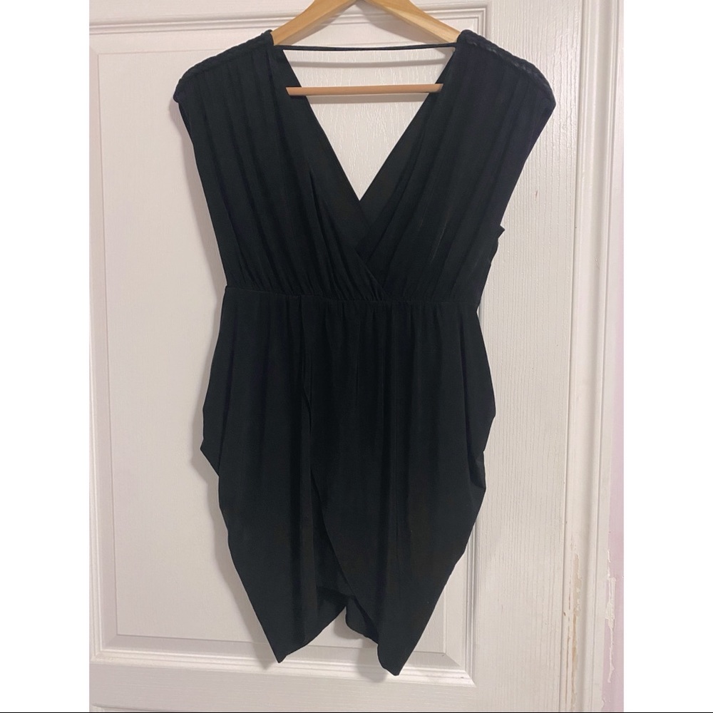 Le Chateau Grecian Mini Wrap Dress